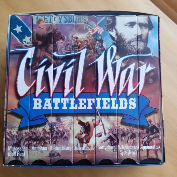 Civil War Battlefields 7 VCR Set - Picture 1 of 5